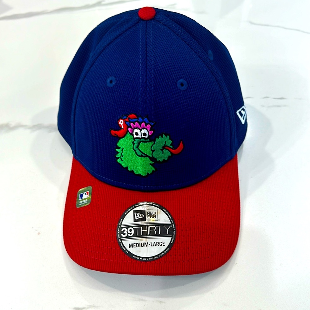 New Era Phillies batting practice hat.  New, never worn size M/L flexfit
